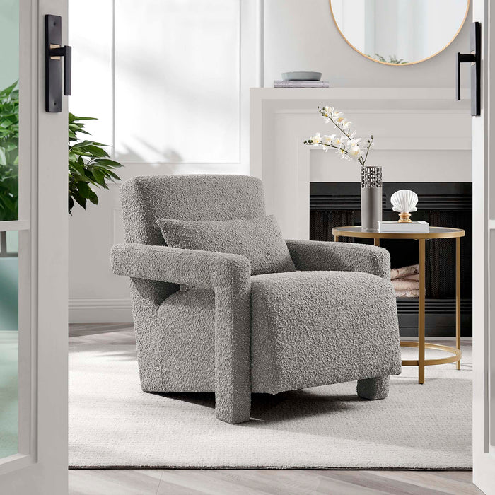 Mirage Boucle Upholstered Armchair