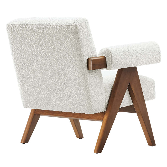 Lyra Boucle Fabric Armchair