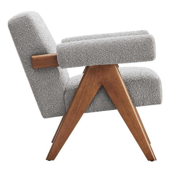 Lyra Boucle Fabric Armchair