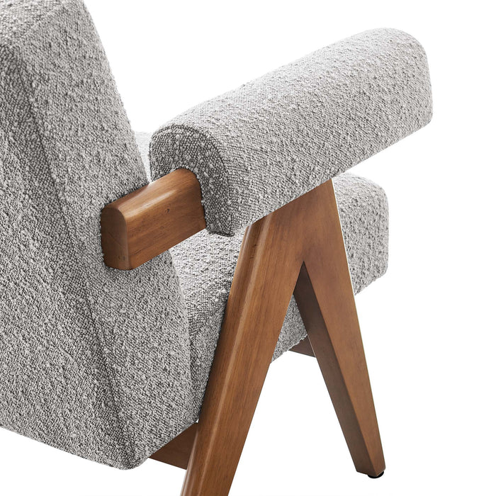 Lyra Boucle Fabric Armchair