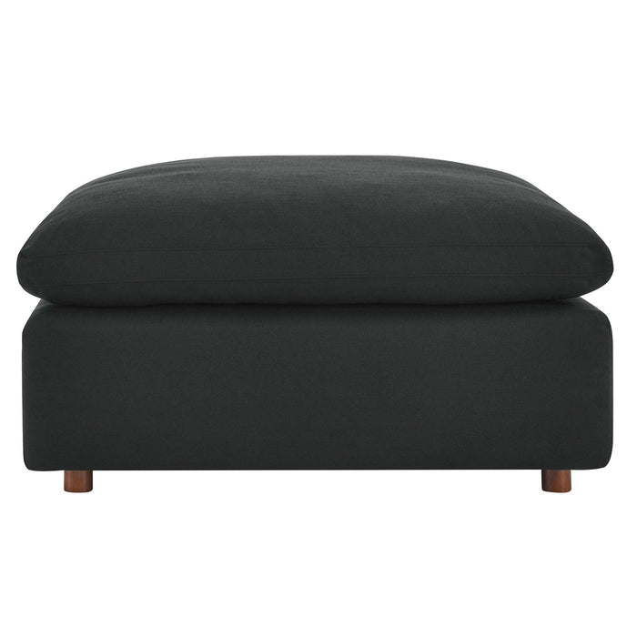 Commix Down Filled Overstuffed Sectional Sofa and Ottoman Set