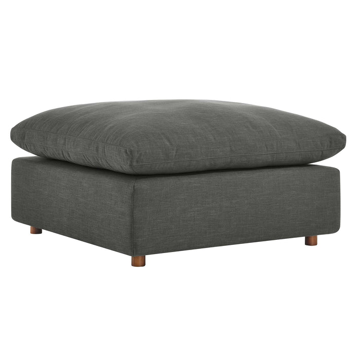 Commix Down Filled Overstuffed Sectional Sofa and Ottoman Set