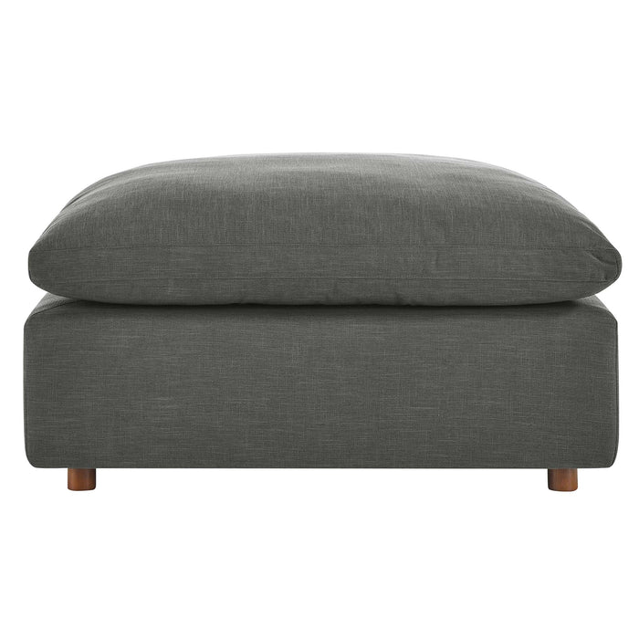 Commix Down Filled Overstuffed Sectional Sofa and Ottoman Set