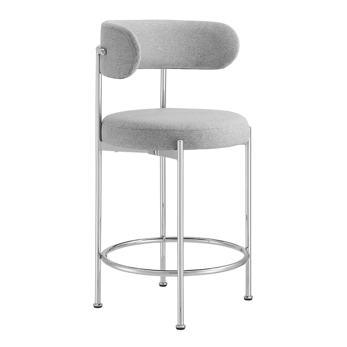 Albie Fabric Counter Stools - Set of 2