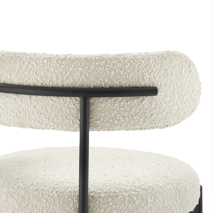 Albie Boucle Fabric Bar Stools - Set of 2