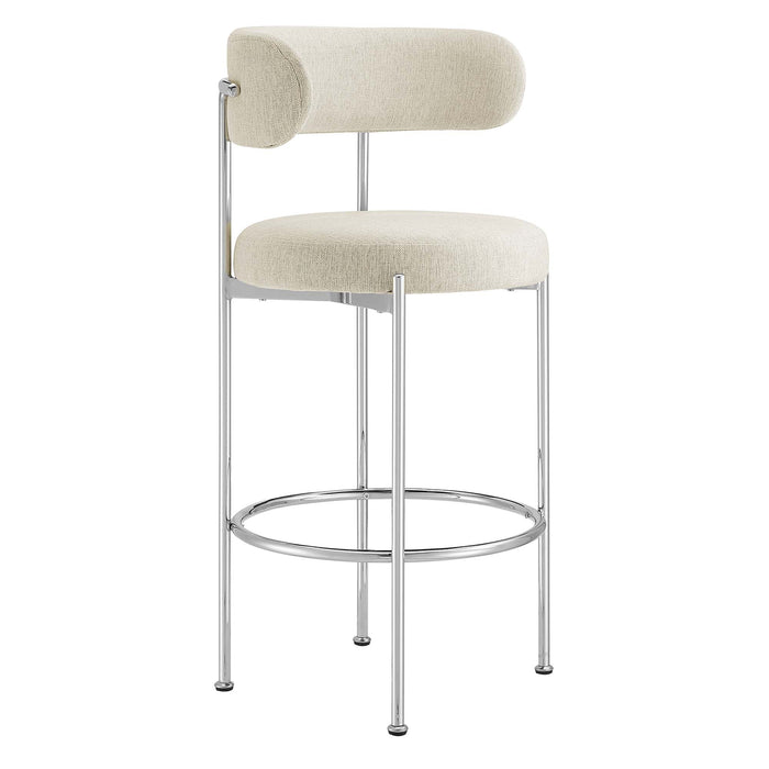 Albie Fabric Bar Stools - Set of 2