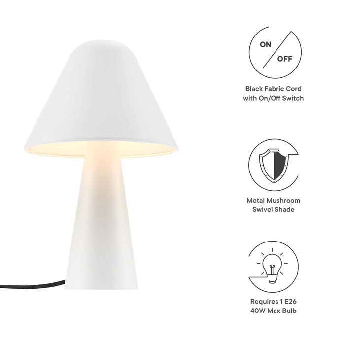 Jovial Metal Mushroom Table Lamp