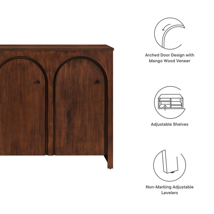 Appia 3-Door Arched Door Sideboard Storage Cabinet