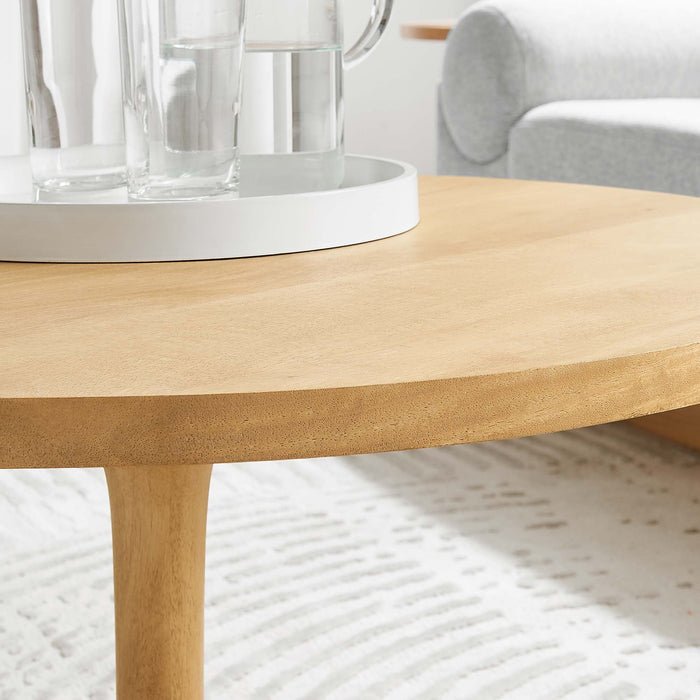 Lina Round Wood Coffee Table