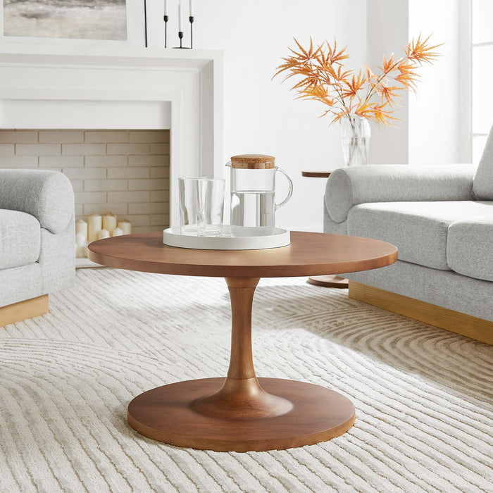 Lina Round Wood Coffee Table