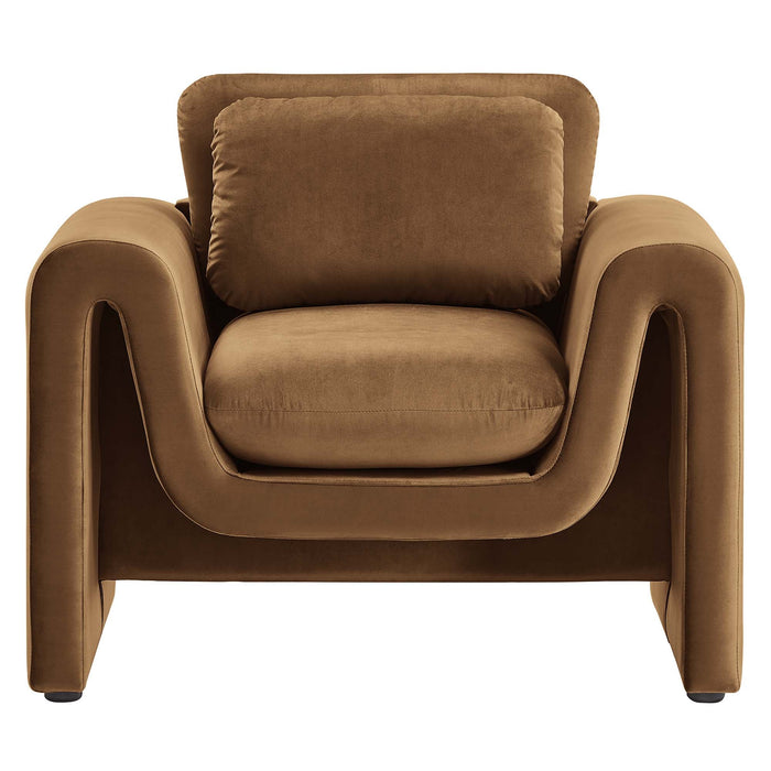 Waverly Performance Velvet Armchair