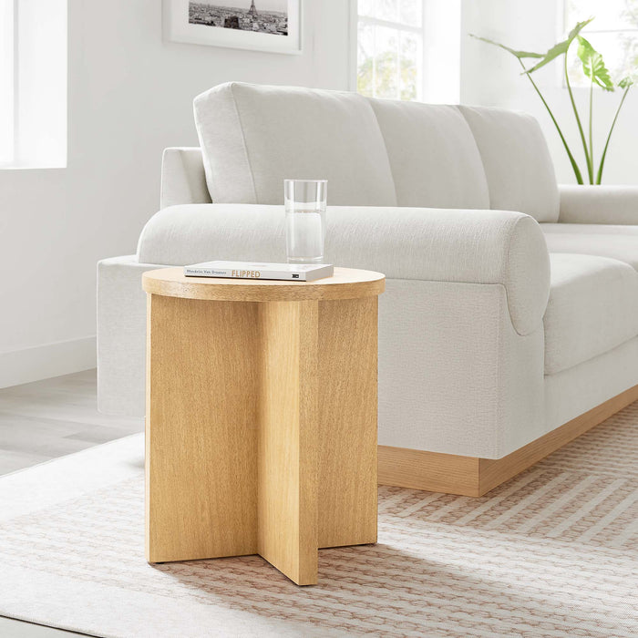 Silas Round Wood Side Table