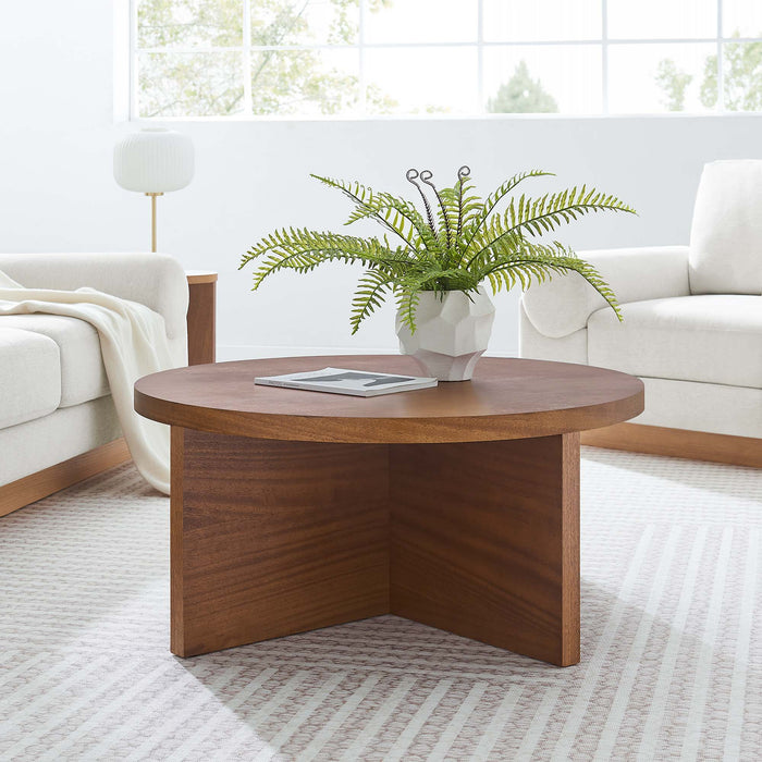 Silas Round Wood Coffee Table