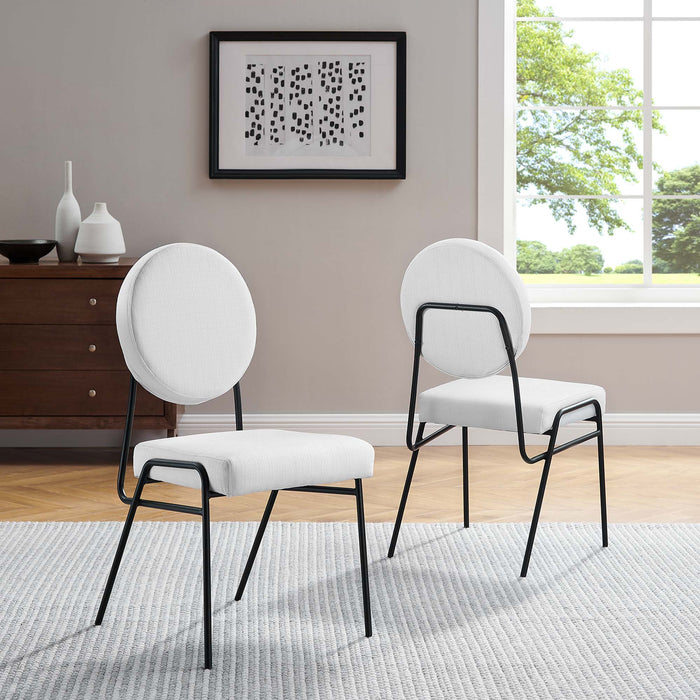 Craft Upholstered Fabric Dining Side Chairs - Set of 2