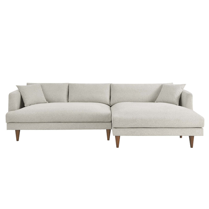 Zoya Right-Facing Down Filled Overstuffed Right Sectional Sofa