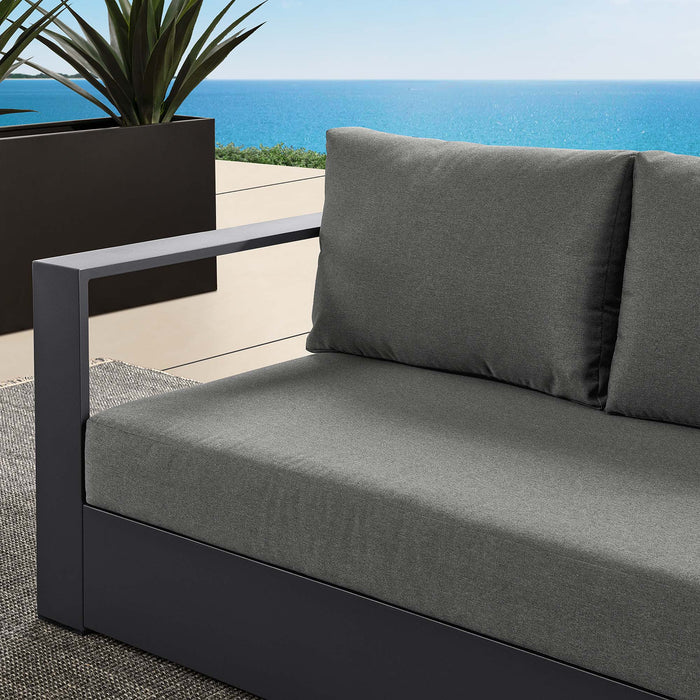 Tahoe Outdoor Patio Powder-Coated Aluminum Modular Left-Facing Loveseat