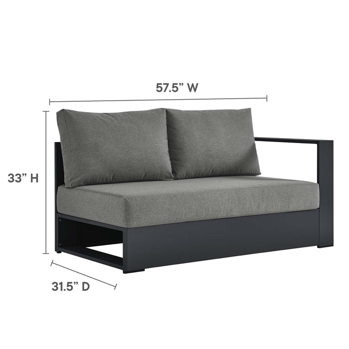 Tahoe Outdoor Patio Powder-Coated Aluminum Modular Right-Facing Loveseat