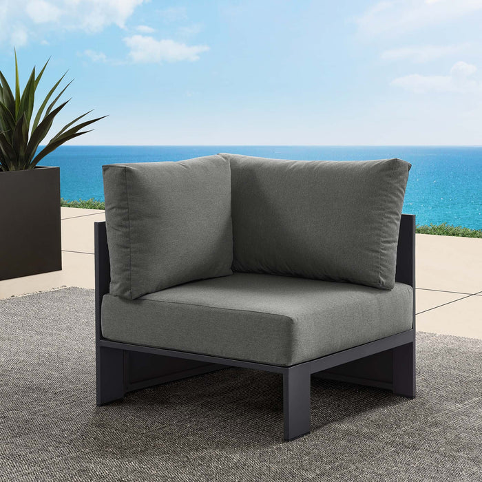 Tahoe Outdoor Patio Powder-Coated Aluminum Modular Corner Chair