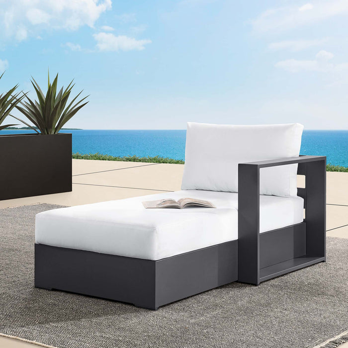 Tahoe Outdoor Patio Powder-Coated Aluminum Modular Right-Facing Chaise Lounge