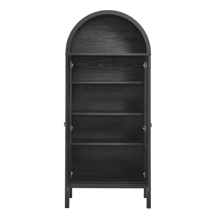 Tessa Tall Arched Storage Display Cabinet