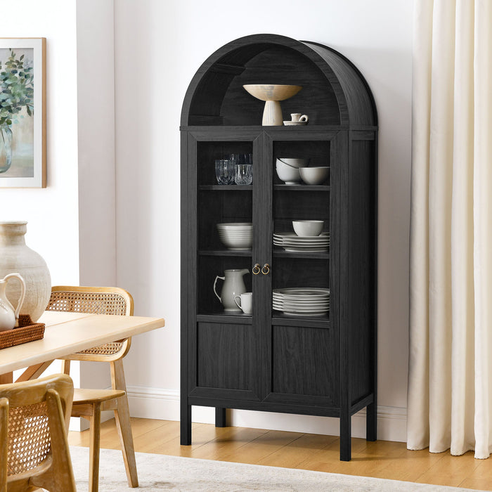 Tessa Tall Arched Storage Display Cabinet