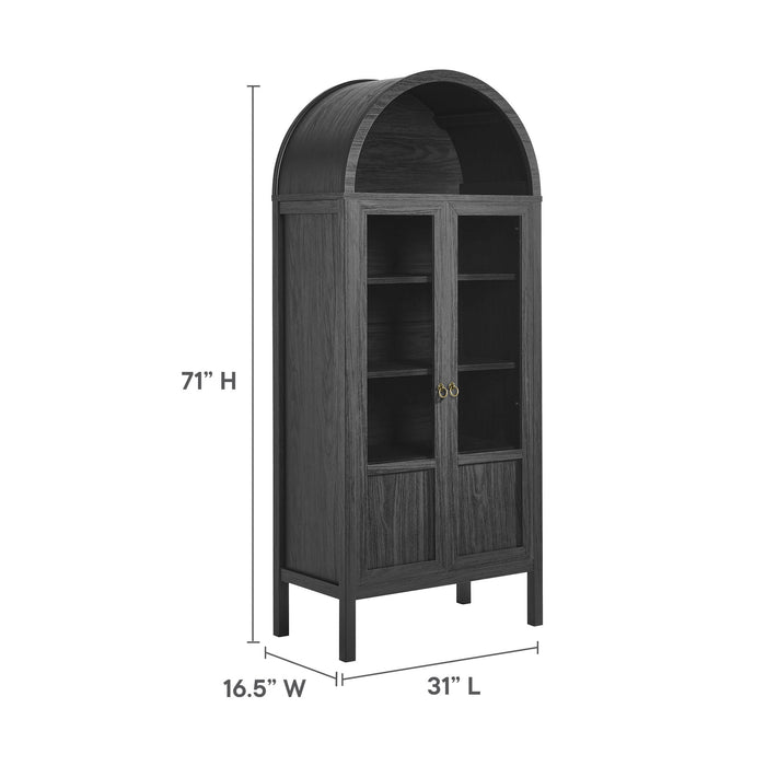 Tessa Tall Arched Storage Display Cabinet