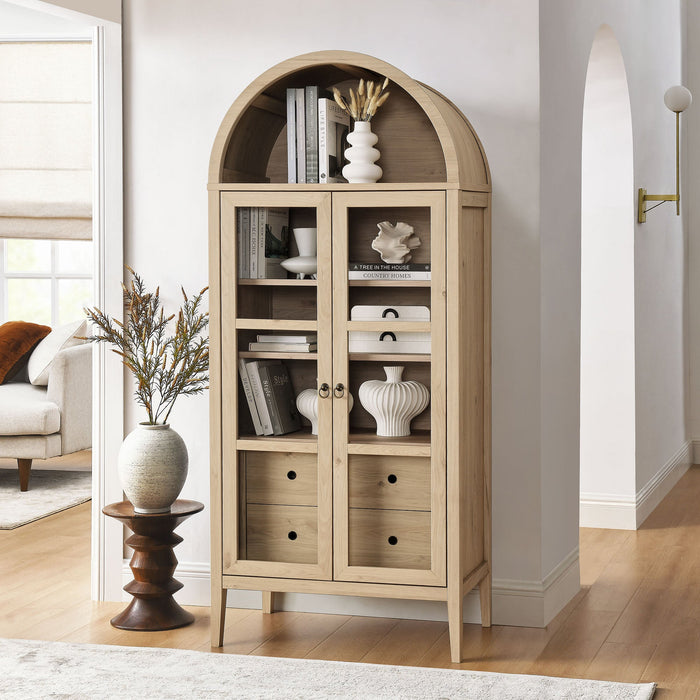 Nolan Tall Arched Storage Display Cabinet