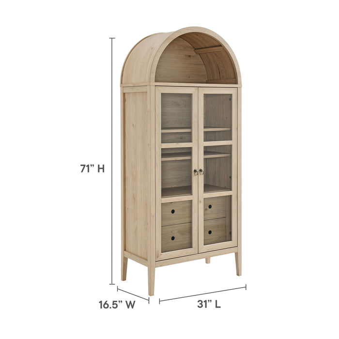 Nolan Tall Arched Storage Display Cabinet