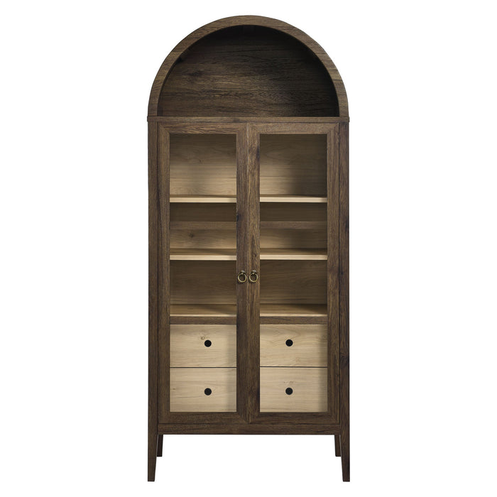 Nolan Tall Arched Storage Display Cabinet