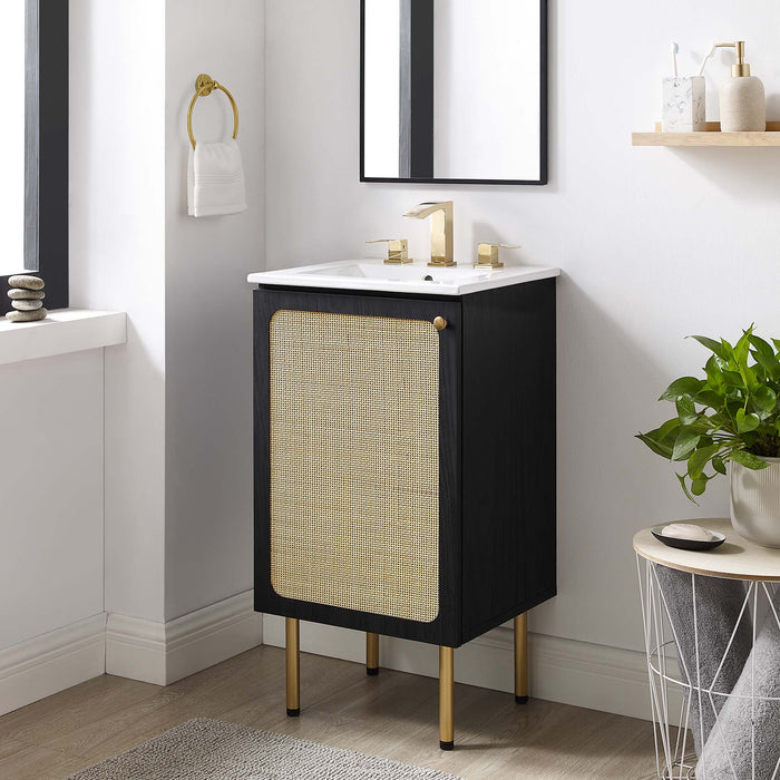 Chaucer Bathroom Vanity with White Basin Included