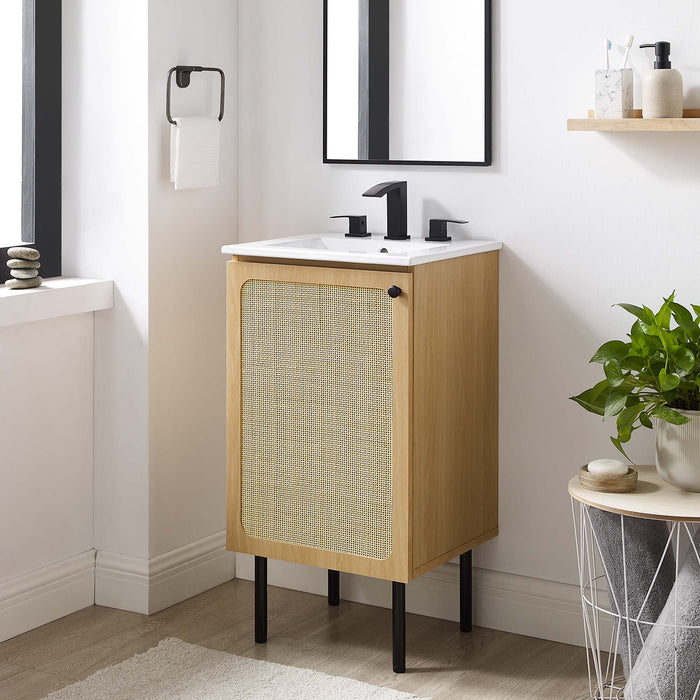 Chaucer Bathroom Vanity with White Basin Included