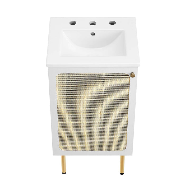 Chaucer Bathroom Vanity with White Basin Included