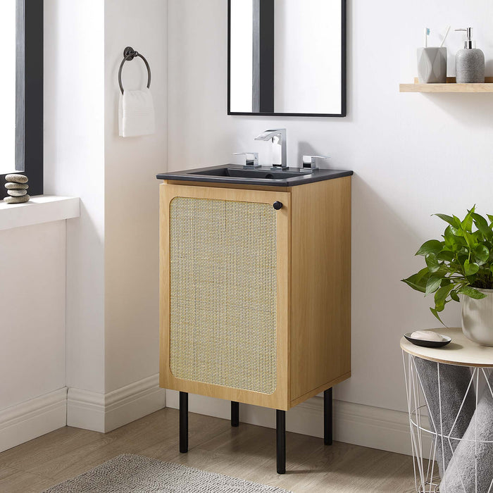 Chaucer Bathroom Vanity with Black Basin Included