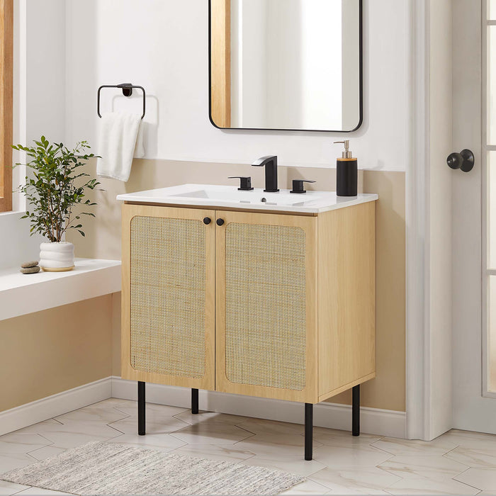 Chaucer Bathroom Vanity with White Basin Included