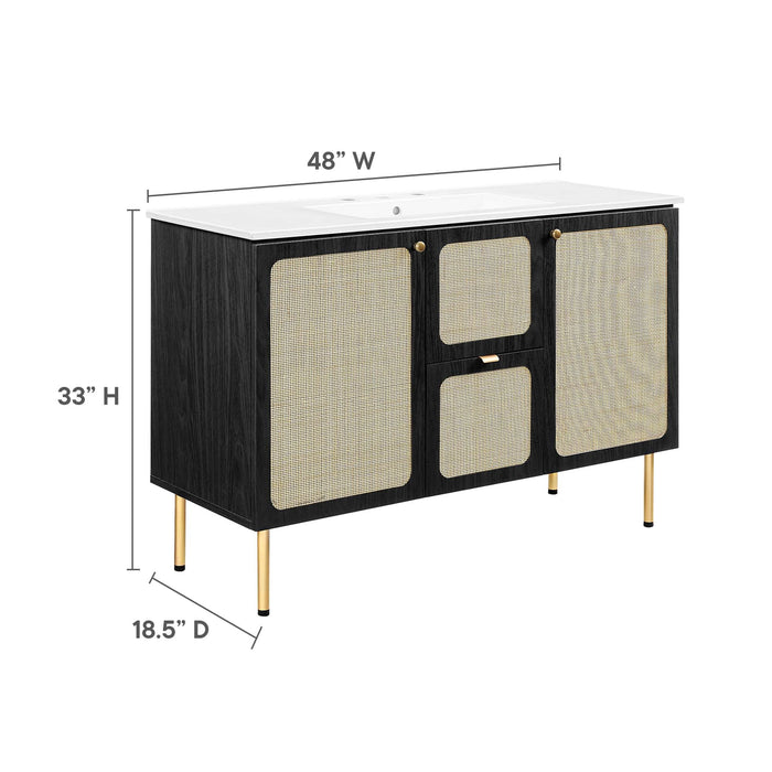 Chaucer 48" Bathroom Vanity with White Basin Included