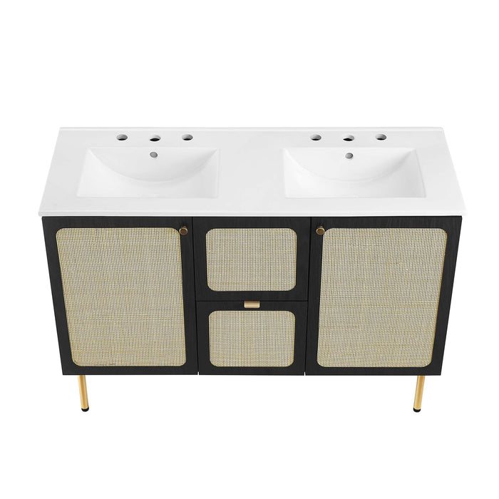 Chaucer 48" Bathroom Vanity with White Basin Included