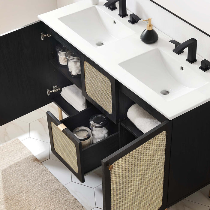 Chaucer 48" Bathroom Vanity with White Basin Included