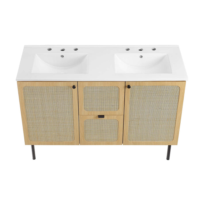 Chaucer 48" Bathroom Vanity with White Basin Included