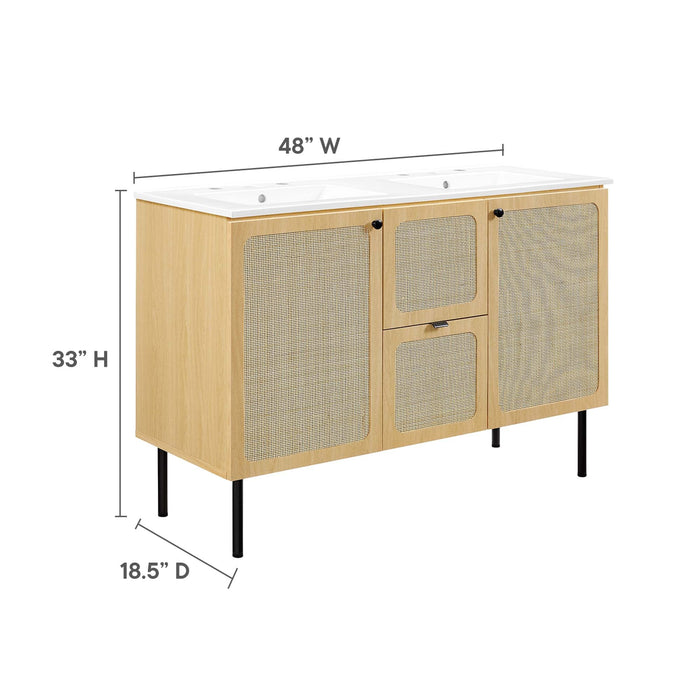 Chaucer 48" Bathroom Vanity with White Basin Included