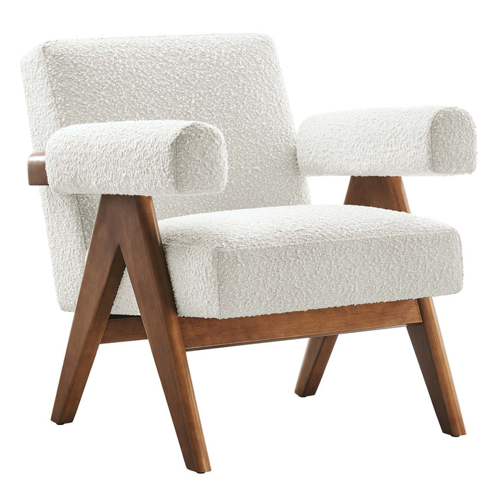 Lyra Boucle Fabric Armchair - Set of 2