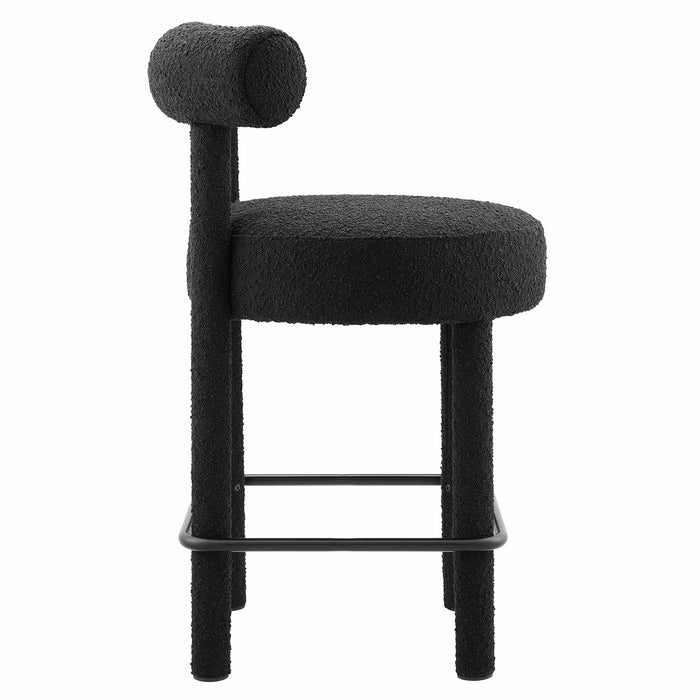 Toulouse Boucle Fabric Counter Stool - Set of 2