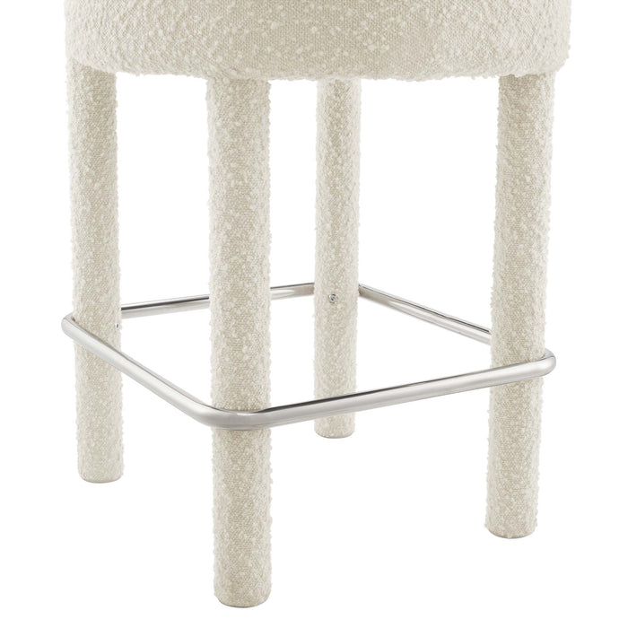 Toulouse Boucle Fabric Counter Stool - Set of 2