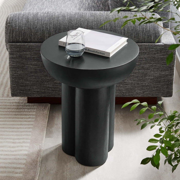 Caspian Round Concrete Side Table