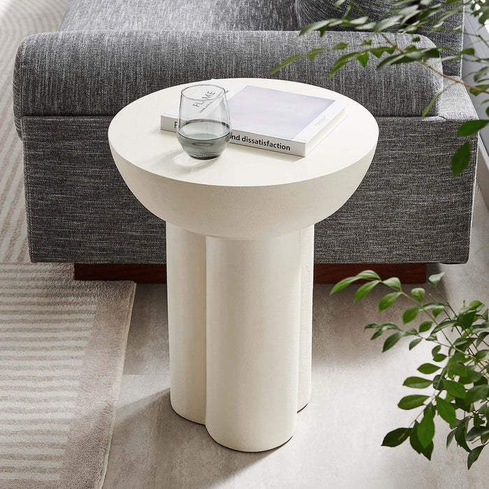 Caspian Round Concrete Side Table