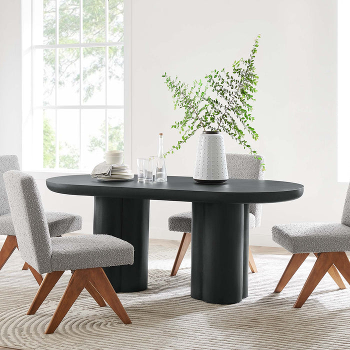 Caspian 72" Oval Concrete Dining Table