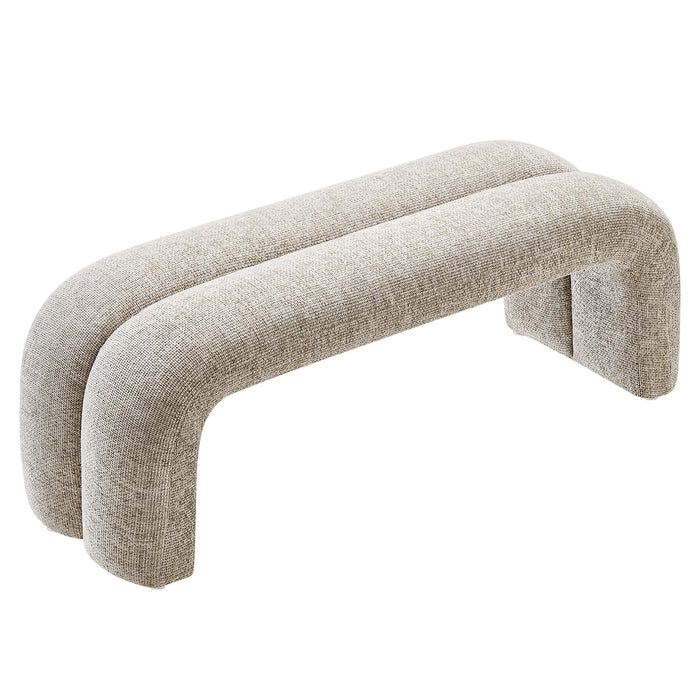 Dax 50.5" Chenille Upholstered Accent Bench