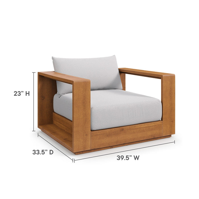 Tahoe Outdoor Patio Acacia Wood Chair