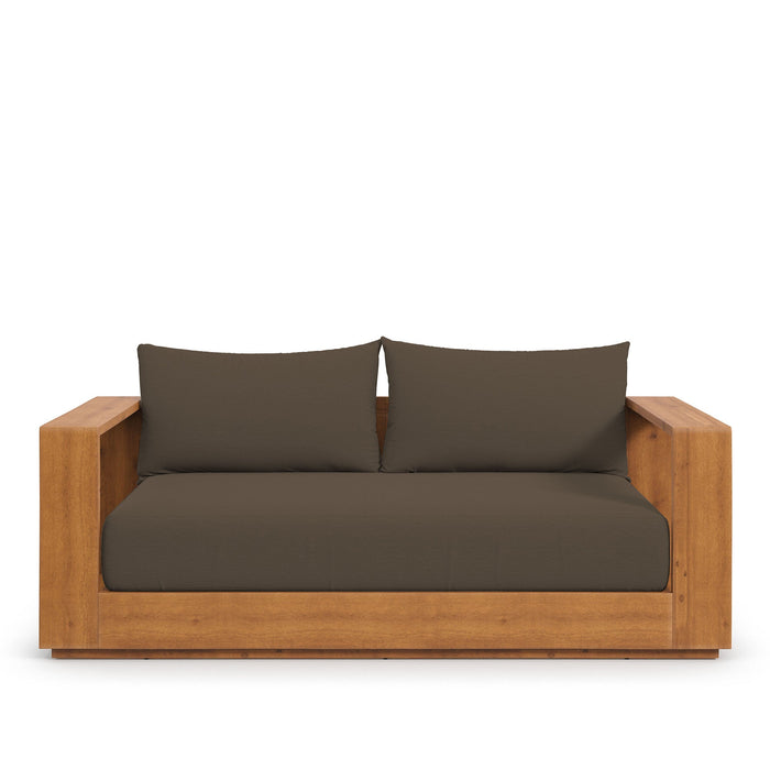 Tahoe Acacia Wood Outdoor Patio Acacia Wood Loveseat