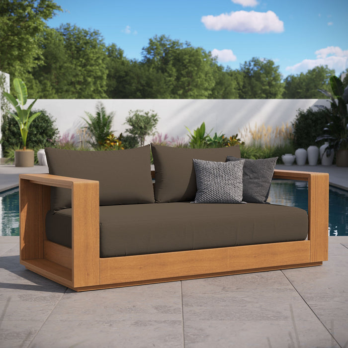 Tahoe Acacia Wood Outdoor Patio Acacia Wood Loveseat