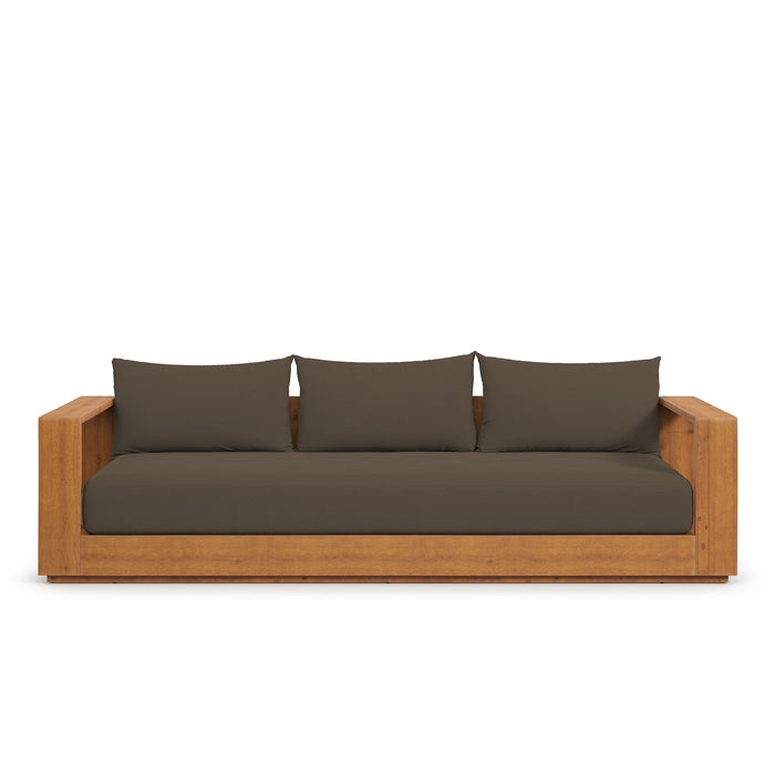 Tahoe Outdoor Patio Acacia Wood Sofa